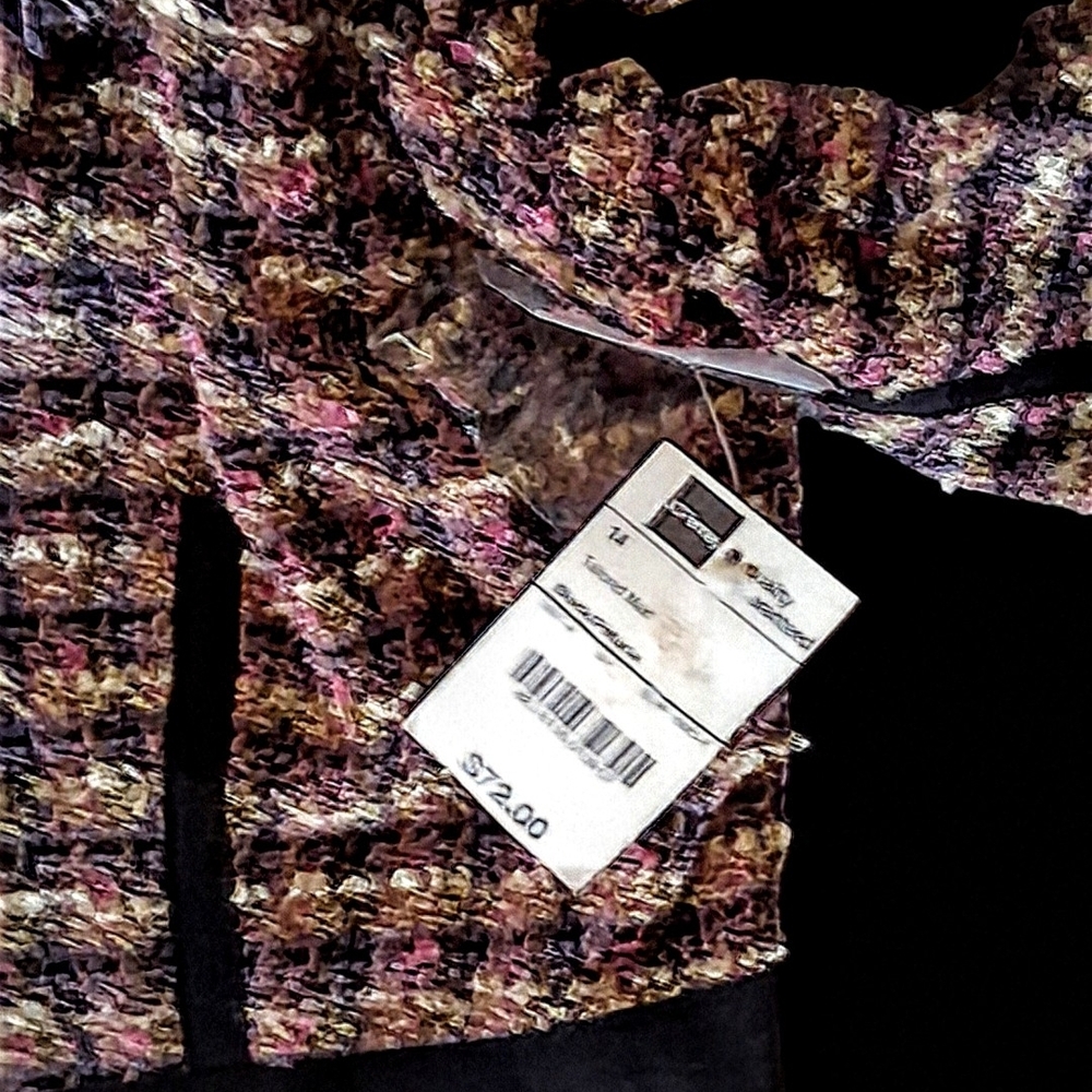 Bisou Bisou Multicolor Tweed Blazer - Picture 6 of 9